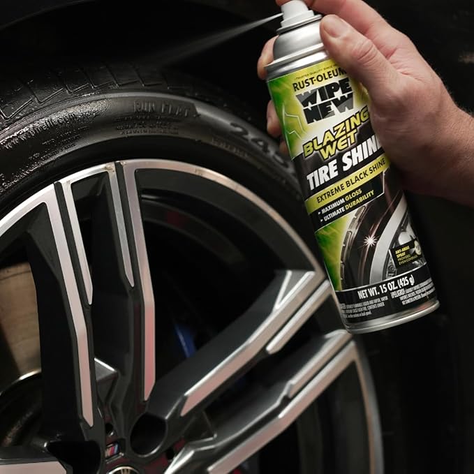 Wipe New 365324-6PK Blazing Wet Tire Shine, Black