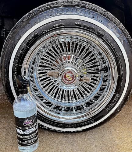 Them Thangz TT-1 Street Juice Products Chrome & Wire Wheel Cleaner Safe for Chrome, Gold, & Powdercoated Wheels Perfect for Cars, Trucks, & Motorcycles - 128 fl oz