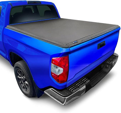 Tyger Auto T3 Soft Tri-Fold Truck Bed Tonneau Cover Compatible with 2014-2021 Toyota Tundra (Does Not Fit Trail Special Edition with Storage Boxes) | Fleetside 5.5' Bed (66") | TG-BC3T1432 , Black