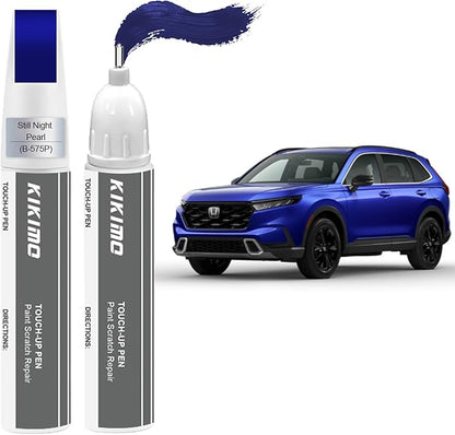 KIKIMO for Honda Touch Up Paint(Still Night Pearl(B-575P)), Car Paint Repair Kit for Honda, 2 In 1 Scratches Repair with Pen Tip and Brush, Color-Matched for Quick & Easy Fix