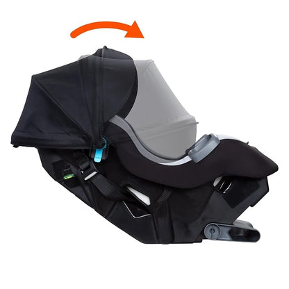 Baby Trend 3-in-1 Infant Car Seat with 5-Point Safety Harness, Adjustable Canopy, and Soft Fabric Seat, Trooper Plus, Dash Twilight - Convertible Travel System & Support for Babies & Toddlers
