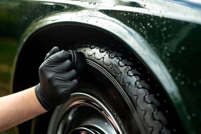UK Tire Dressing Brush | Tire Shine Applicator Tool | Detailing Brush for Wheels & Tires | Reusable Car Cleaning Accessory | Auto Care Tool