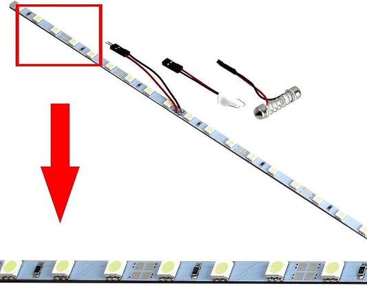 iJDMTOY 18-SMD-5050 LED Strip Light Compatible with Car Trunk Cargo Area or Interior Illumination, Brilliant Red