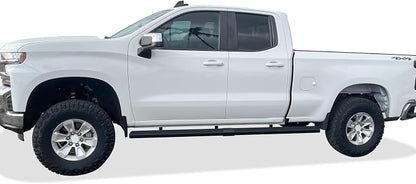 APS Side Steps Compatible with Chevy Silverado GMC Sierra 1500 2019-2026 Extended Cab 6.5ft Bed & 2500 3500 2020-2026 (Exclude 19 1500 LD)(Silverado 1500 LTD Sierra 1500 LD 2022) (5in Wheel to Wheel)