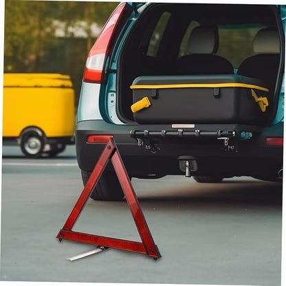 Alipis 5pcs Reflective Safety Triangle Kit Foldable Emergency Warning Sign for Vehicles Roadside Safety Tool for Breakdown Situations