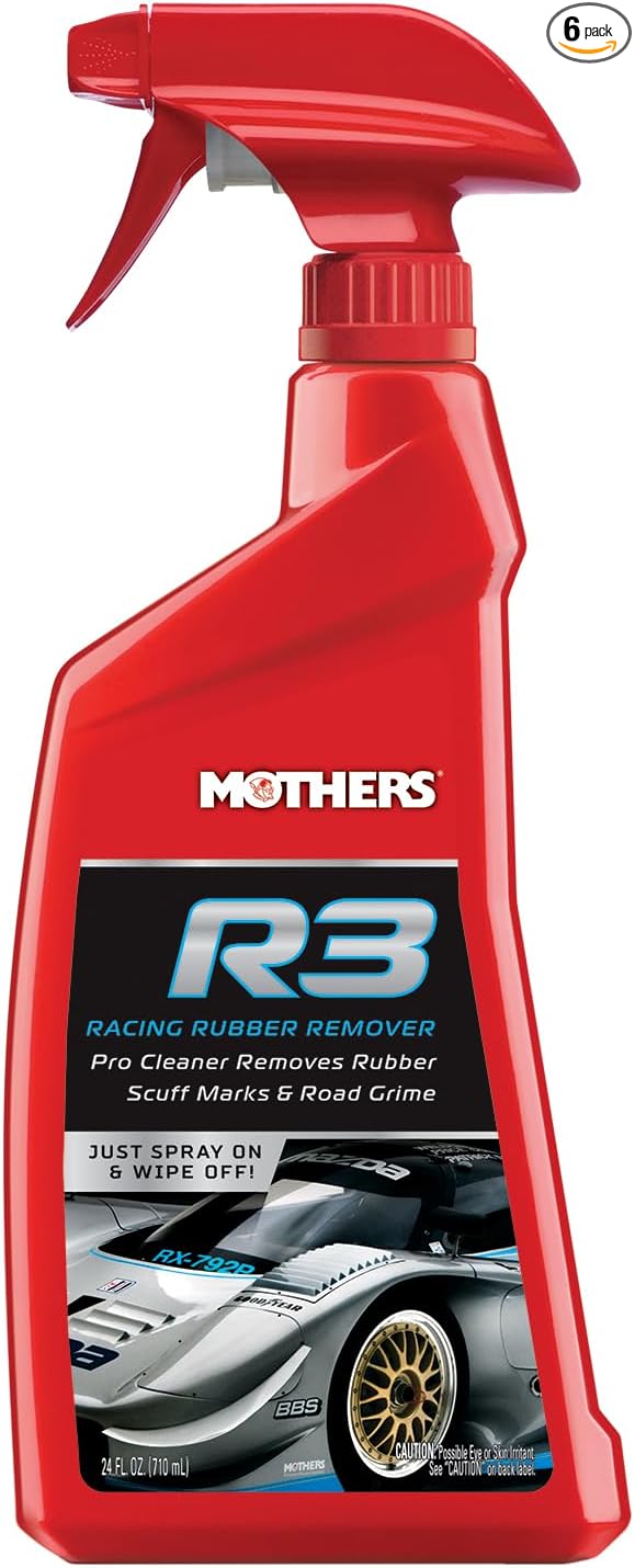 Mothers 09224-6PK R3 Racing Rubber Remover - 24 oz., (Pack of 6)