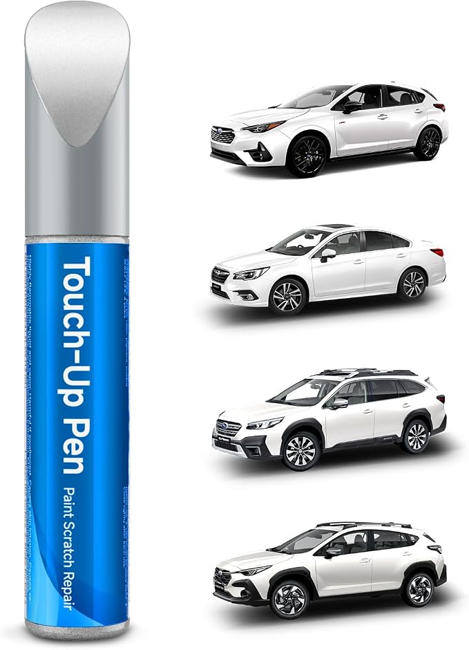 K1X Crystal White Pearl Tricoat Compatible with Subaru Exact Match Touch Up Paint Car Scratch Repair