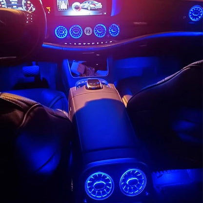 7 Colors Air Vent Ambient Light Fits for Mercedes Benz W222 S-Class 2014-17 | W222 ambient light led ac vents, Sync with car's factory ambient lighting, Complete your cabin's luxury feel, 8 air vent glow