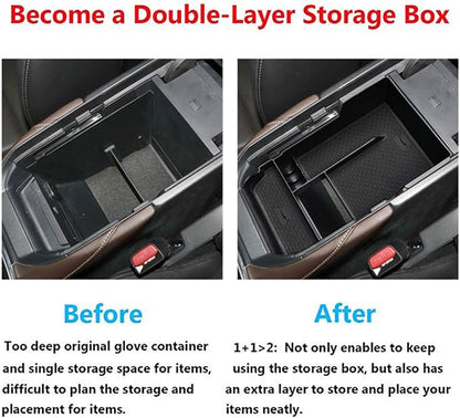 TTCR-II for Mazda CX-30 Center Console Organizer Tray 2020-2025 2026, Center Armrest Glove Storage Box Compatible with 2020-2025 Mazda CX-30 Console Organizer