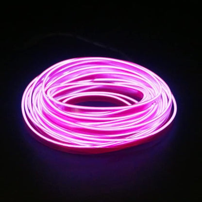 El Wire Purple Neon Lights 16FT/5M Car Interior Led Strip Light USB 5V for Car Garden Party Decoration