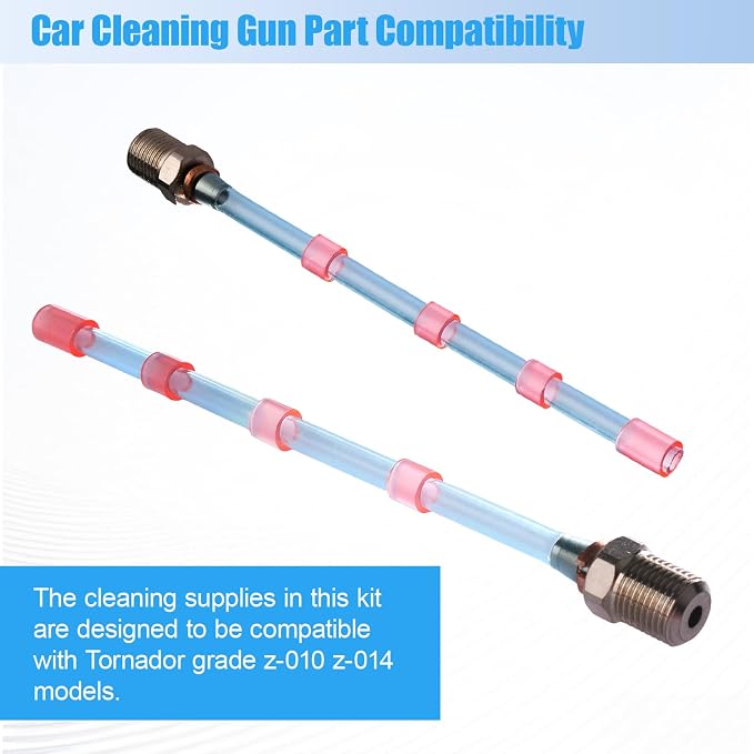 Automotive Cleaning Gun Part Z-010 and Blow Out Tool Z-014 Maintenance Rebuild Kit