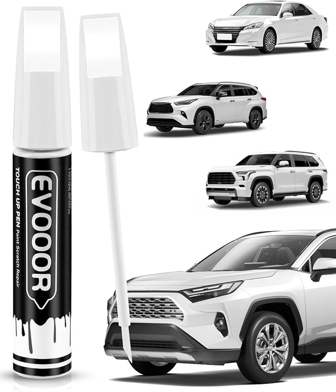 089 Wind Chill Pearl Tricoat Touch Up Paint Compatible with Toyota Exact Match 2 in 1 Touch up Paint for Chips and Nicks Repair