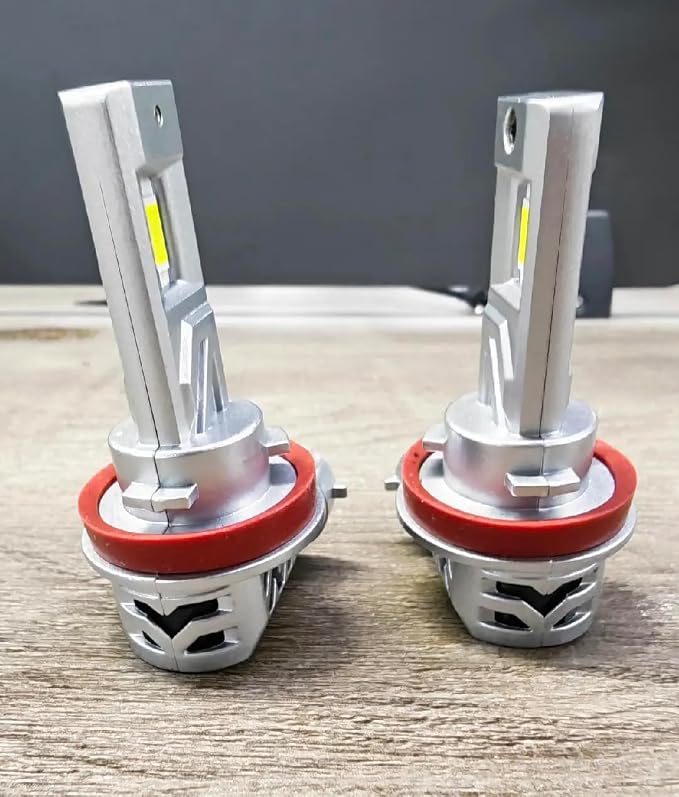 SEALIGHT H11/H9/H8 Light Bulb, 800% Brighter than Origin, 6500K Output Canbus Ready, 44,000LM Powersports IP68 80000Hrs Lifespan, 1：1 Size Installation, Pack of 2