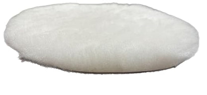 Lambswool Polishing Pads Sheepskin Buffing Pads, Lambs Wool Cutting Pads with Hook and Loop Backing - Wool Buffs (4 Pack, 5 Inch)
