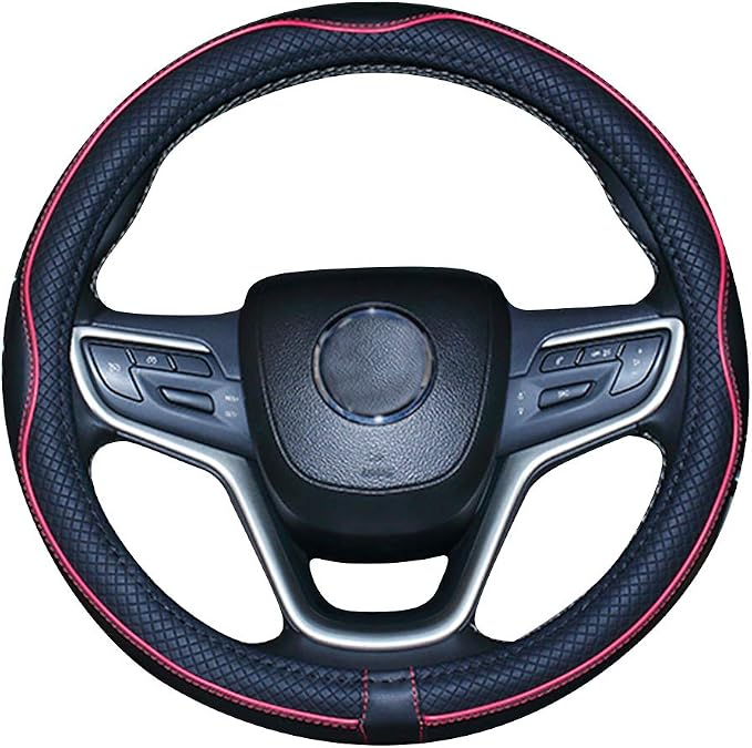 Mayco Bell 2019 New Microfiber Leather Car Extra Large Steering Wheel Cover for Big Trucks (20'',Red)
