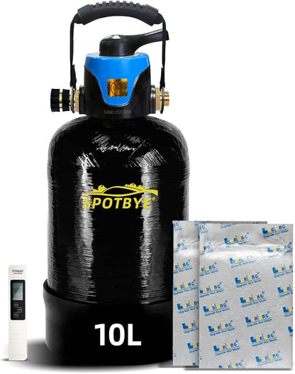 Filterelated Deionized Water System for Car Wash, Comes with 10L Brand Resin,Spotless Water Spot Remover Filter with Bypass Outlet Mode, Fit for Cars/RVs/Motorcycles/Solar Washing
