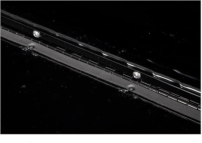 Buyers Products 1721565 Black Aluminum Diamond Tread Topsider Truck Box With Drop Door, 90x18x16 Inch, Weather Resistant, Locking Compression Latch, No Drill Install, Made in USA
