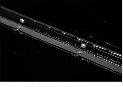 Buyers Products 1721565 Black Aluminum Diamond Tread Topsider Truck Box With Drop Door, 90x18x16 Inch, Weather Resistant, Locking Compression Latch, No Drill Install, Made in USA