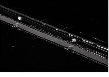 Buyers Products 1721556 Black Aluminum Diamond Tread Topsider Truck Box With Drop Door, 88x13x16 Inch, Weather Resistant, Locking Compression Latch, No Drill Install, Made in USA