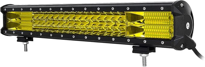 Willpower 20 inch 288W LED Light Bar Amber LED Work Light Spot Flood Beam for Vehicle Jeep Trucks Tractor 4X4 Boat Off Road Auto Fog Driving Lamp 12V 24V Waterproof IP67