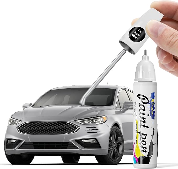 UX Ingot Silver Touch Up Paint Compatible with Ford, DIY Car Paint Scratch Repair, Quick & Easy Fix Automotive Scratch Repair for F-150/Mustang/Transit/Explorer/Taurus/Focus/Ranger/Escape/Edge