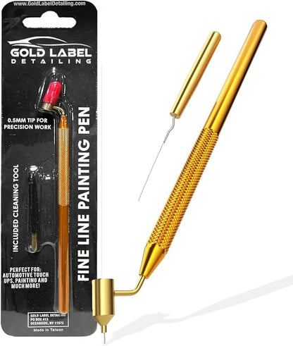 Fine Line Fluid Writer Paint Applicator Pen | Precision Touch Up Paint | Perfect For Rock Chips and Scratch Repair | .5mm Tip Brass Construction