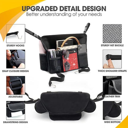 Red Diamond Car Handbag Holder Between Seats Bling Rhinestone Car Storage Bag Large Capacity Purse Phone Automotive Consoles Organizer Safe Barrier of Backseat Pet Kids