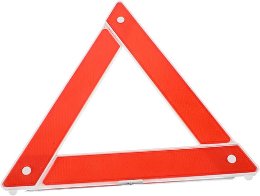 VOSAREA Safety Triangle Reflective Warning Sign for Vehicles High Visibility Roadside Kit for Car Breakdowns and Traffic Safety Easy to up Reflector