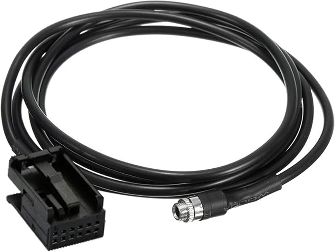 3.5mm AUX Cable Compatible with BMW E85 Z4 E39 E53 X3 X5 Mini Cooper, in-Car Female Audio Adapter Extension Cord, Plug and Play Car Stereo Input