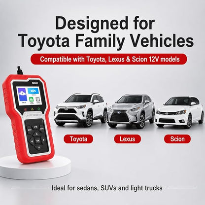 Panlong OBD2 Scanner Specialized for Toyota/Lexus/Scion Engine ABS SRS Transmission Full System Code Reader Professional OBDII Diagnostic Tool
