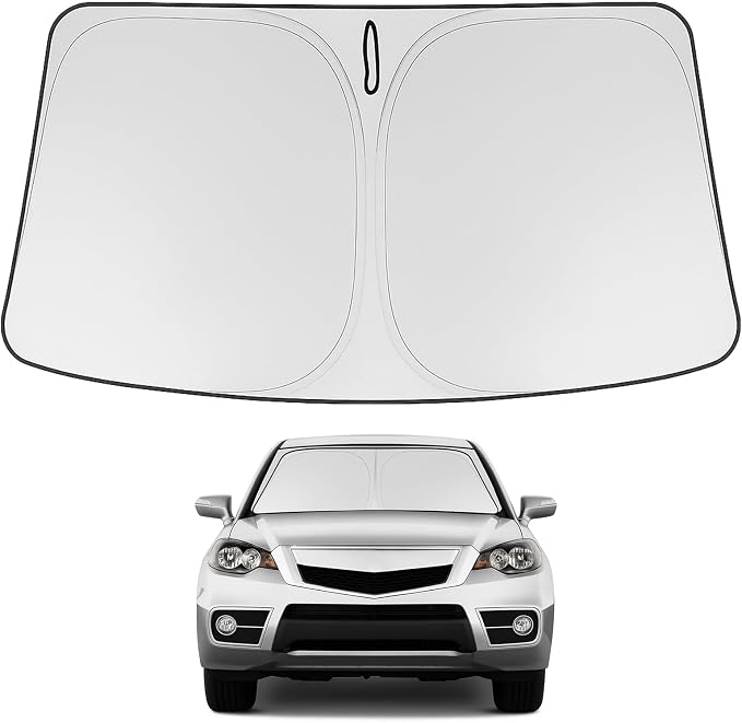Proadsy 2026 Upgrade Windshield Sun Shade Custom Fit 2007-2012 RDX Acura RDX Foldable Front Sunshade Protector Sun Visor Blocks UV Rays Keep Car Cooler