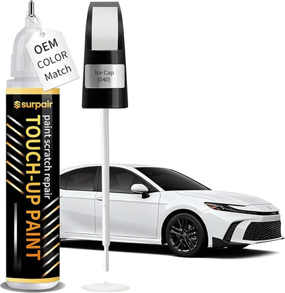 Ice Cap/Super White 040 Touch up Paint for Toyota OEM Color Match Car Scratch Repair Kit for Nicks & Chips Scratches Quick & Easy Paint Fix 2-In-1 Car Scratch Remover Pen