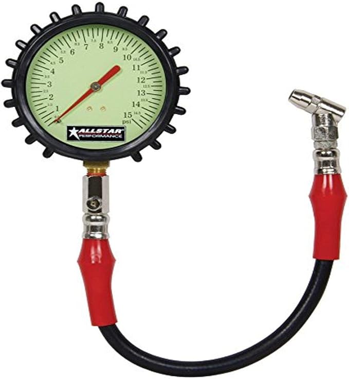 4" Tire Pressure Gauge, 0-15 PSI