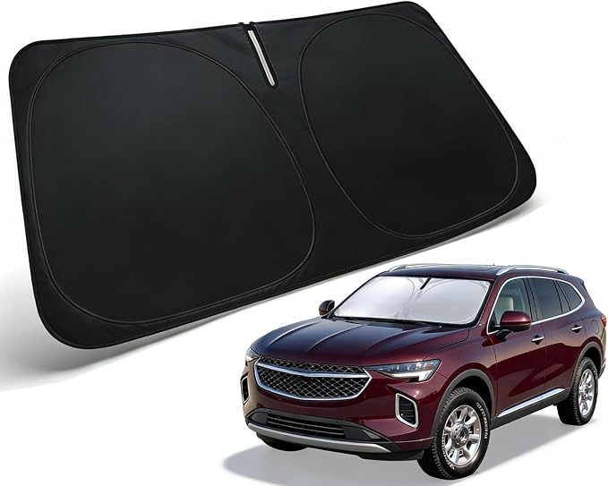 Windshield Sun Shade for Buick Envision 2021-2026, Car Front Window Shade & Heat Shield Accessories | 240T Sunshade Sun Visor Protector Blocks UV Rays & Keeps Car Cooler