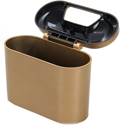 Yolu Car Auto Trash Can Plastic Bins Car Trash Bags Hanging Universal Traveling Portable Vehicle Trash Rubbish Bin Car Garbage Can Waterproof Non-Slip Rubber Trash Bins for Office Bathroom Red