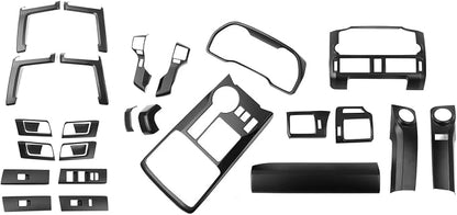 for 4Runner 2010-2019 Matte Black Whole Set Interior Panel Cover Trim Kit, Center Console Gear Shift Dashboard Panel Cover Trim for Toyota 4runner Interior Accessories