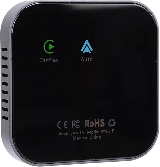 Yunseity AI Box Wireless Auto Adapter, 2 in 1 Wireless Adapter, Seamless Wireless Experience, Double APP Functionality, for Cars with Wired CarPlayAndroid Auto.