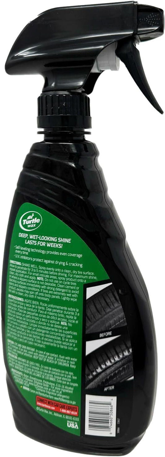Turtle Wax Wet'n Black Ultra Wet Tire Shine, 16oz Trigger Spray