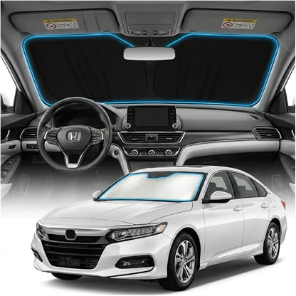 for Honda Accord Sun Shade Windshield Cover - Custom Fit Accord Accessories 2018-2022 Sunshade Foldable UV Protection & Heat Shield Sun Visor Accessories