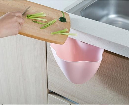melupa Hanging Trash Can for Kitchen Cabinet Door, Trash Bin Small Compact Garbage Can Attached to Cabinet Door Kitchen Drawer Bedroom Dorm Room Car Waste Bin