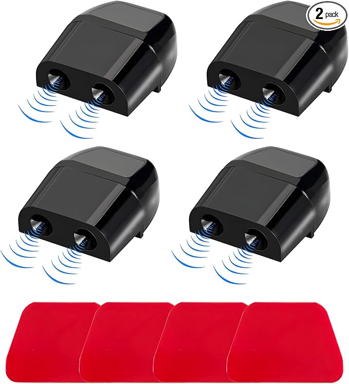 2 PCS Deer Whistles, Auto Save Deer Whistles Avoids Collisions, Deer Whistle for Vehicles with Rubber Pads Suitable for Cars, Trucks, Motorcycles, Universal Car Accessories (4 PCS)