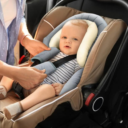 COOLBEBE Upgraded 3-in-1 Baby Body Support & Strap Covers Set for Newborn Infant, Extra Soft Car Seat Insert Cushion Pad, Perfect for Car Seats, Strollers, Swing