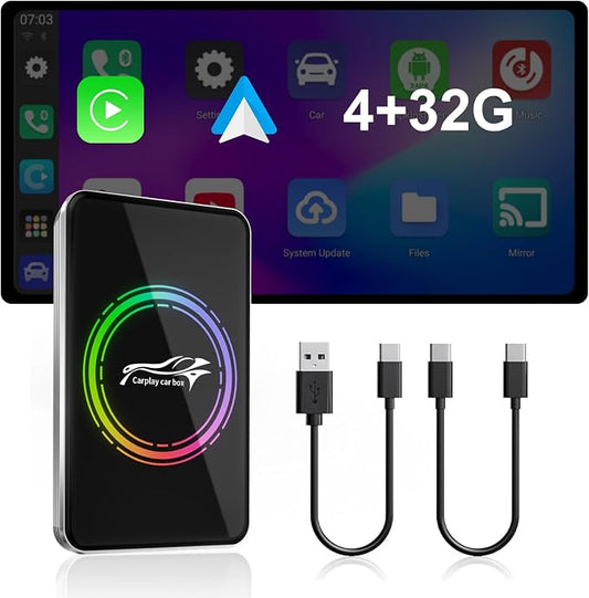 Autolinkr Wireless CarPlay Adapter, Magic AI Box, 3-in-1 for Apple CarPlay & Android Auto Adapter – Plug & Play USB Dongle with Dual WiFi 6, Bluetooth, Fits for OEM Wired CarPlay Cars