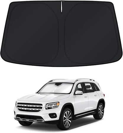 KUST Windshield Sun Shade for Mercedes-Benz GLB 2020-2022 2023 2024 2025 2026 Window Accessories Sunshade Sun Visor Protector Foldable Block UV Rays