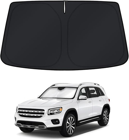 KUST Windshield Sun Shade for Mercedes-Benz GLB 2020-2022 2023 2024 2025 2026 Window Accessories Sunshade Sun Visor Protector Foldable Block UV Rays