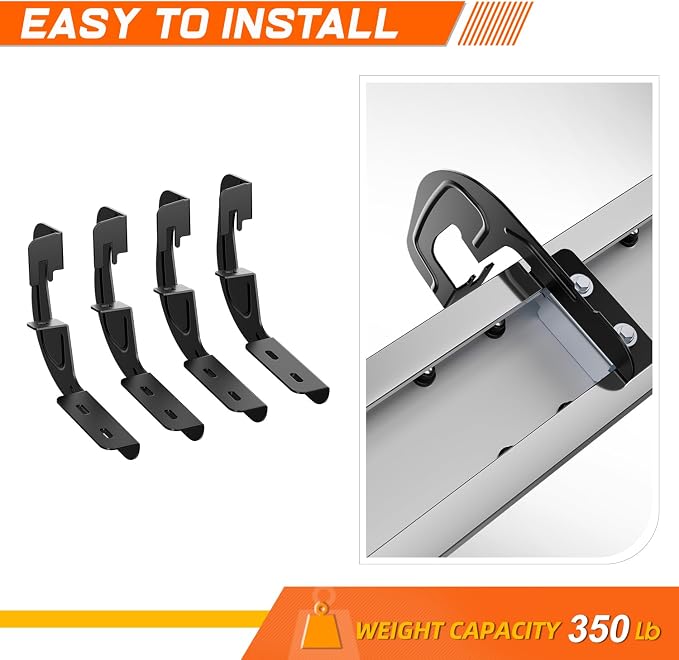 [Pair] 6.75 Inch Chrome Stainless Steel Running Boards Side Step Bars Compatible with 07-19 Silverado Sierra Regular Cab