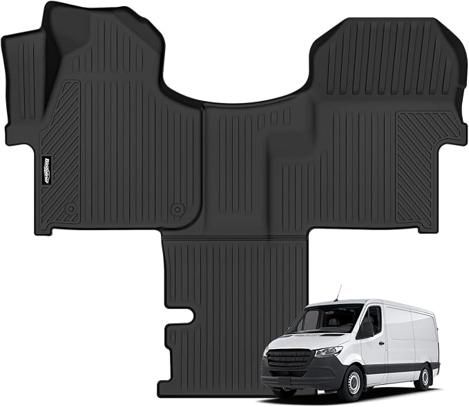Floor Mats for Mercedes-Benz Sprinter 2019-2025, All Weather TPE Protector for Mercedes-Benz Sprinter Floor Liner Accessories