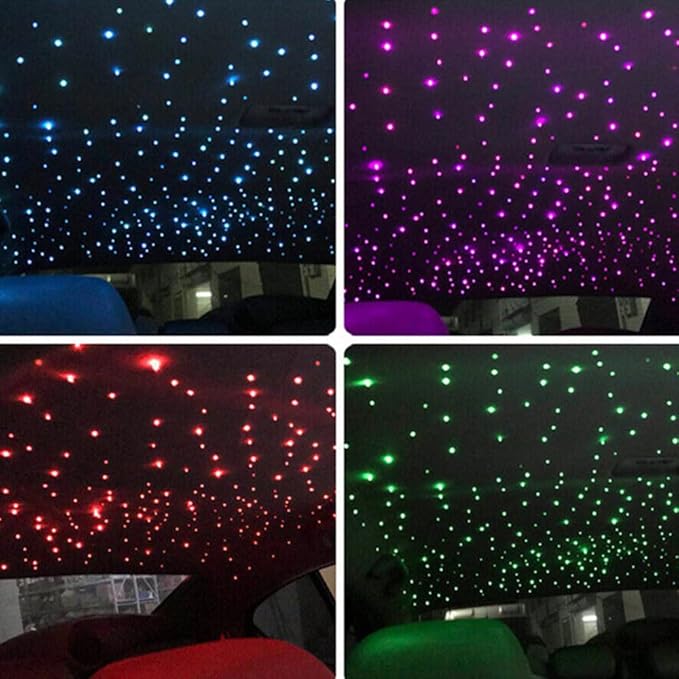 Twinkle Starlight Headliner Light,32W 1000pcs 13.1ft LED Star Ceiling Fiber Optic Light Kit APP/Remote Control for Car/Home/Party