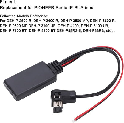 Akozon Bluetooth 5.0 Adapter, Car Bluetooth Audio Receiver Replacement for Pioneer Radio IP-Bus Input