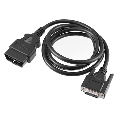 X AUTOHAUX OBDII OBD2 Main Cable Diagnostic Tool Adapter Connector Cable for Launch X431 CRP129 CRP123 Creader VII and VIII,Male to 2 Rows 15 Pin Female